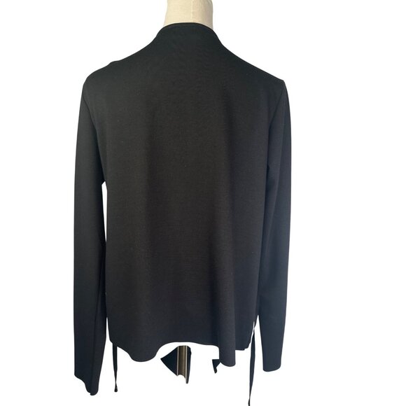 2/$30 ZARA Medium W/Collection Black Viscose Blend Waterfall Cardigan - Picture 5 of 15